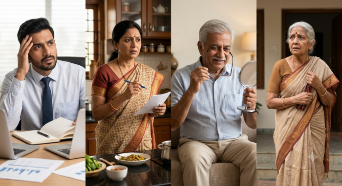 नारनौल हरियाणा में सर्वश्रेष्ठ न्यूरोलॉजिस्ट, डॉ. काविंद्र सिंह मरीज को मेमोरी लॉस (याददाश्त कम होना), भूलने की आदत और ब्रेन हेल्थ (दिमागी स्वास्थ्य) के शुरुआती लक्षणों के बारे में समझाते हुए