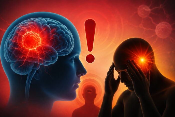 Neurosurgeon Dr. Kavindra Singh explaining brain tumor warning signs vs headache symptoms for patients in Narnaul Haryana